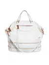 Aimee Kestenberg Women's Worth It Leather Expandable Tote Bag In White