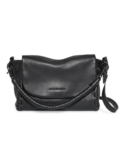Aimee Kestenberg Zen Convertible Crossbody In Black W/ Shiny Black