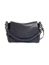 Aimee Kestenberg Mini Zen Leather Crossbody Bag In Ink Blue