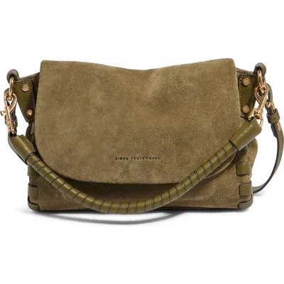 Aimee Kestenberg Zen Convertible Crossbody In Kelp Suede