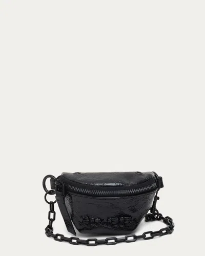 Aimee Kestenberg Zip Sling Charm In Black Crinkle