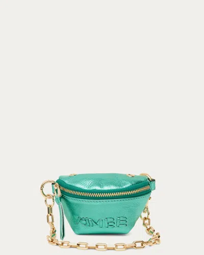 Aimee Kestenberg Zip Sling Charm In Metallic Jelly Mint