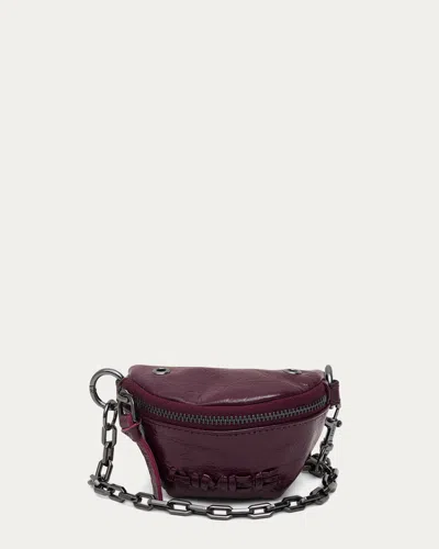 Aimee Kestenberg Zip Sling Charm In Wine Crinkle