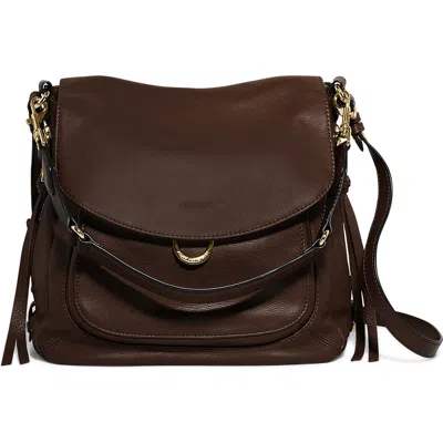 Aimee Legendary Leather Convertible Satchel In Brown