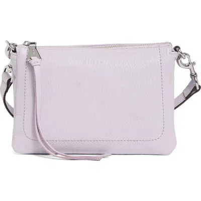 Aimee Madrid Leather Crossbody Bag In Purple