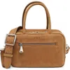 Aimee Medium Ritual Leather Satchel In Brown