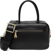 Aimee Medium Ritual Leather Satchel In Black