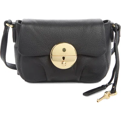 Aimee Mini Cannes Flap Crossbody Bag In Black