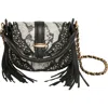 Aimee Mini Willow Leather Crossbody Bag In Black