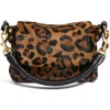 Aimee Mini Zen Leather Crossbody Bag In Brown