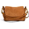 Aimee Mini Zen Leather Crossbody Bag In Brown