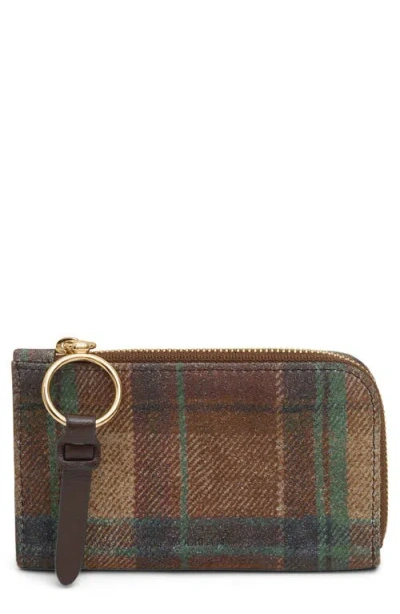 Aimee Moxy Snake Embossed Leather Slim Wallet In Brown