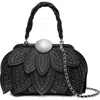 Aimee Petal Top Handle Bag In Black
