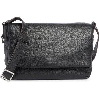 Aimee Preston Medium Leather Crossbody Bag In Black