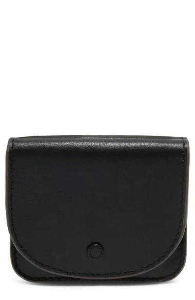 Aimee Pucker Up Leather Wallet In Black