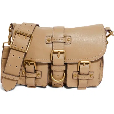 Aimee Saddle Up Leather Crossbody Bag In Brown