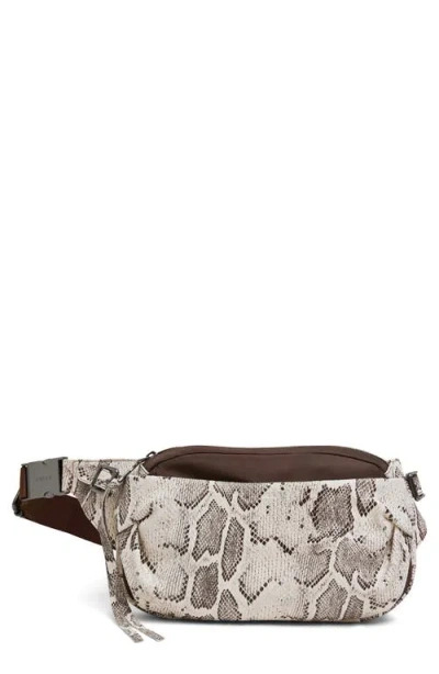Aimee Seeker Leather Sling Bag In Brown