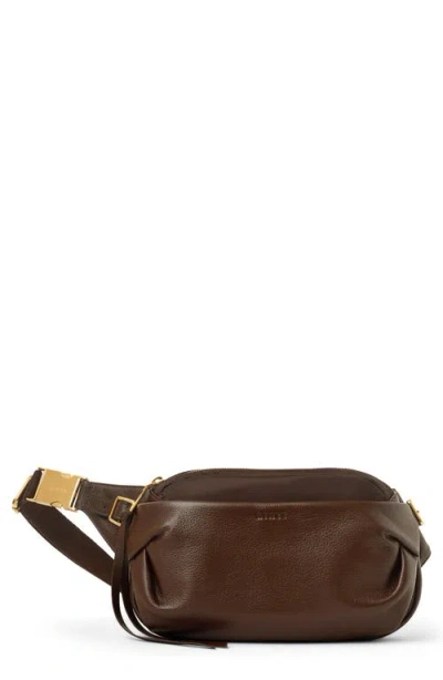 Aimee Seeker Leather Sling Bag In Brown