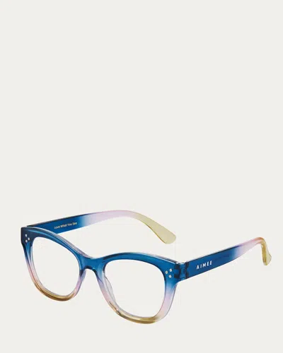 Aimee Seeker Square Readers In Blue