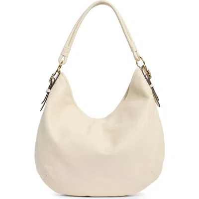 Aimee Soho Leather Shoulder Bag In Gray