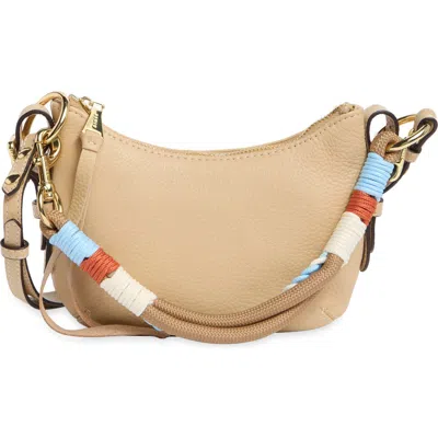 Aimee Soho Mini Leather Shoulder Bag In Brown