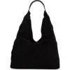 Aimee Stardust Leather Hobo Bag In Black