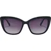Aimee Stud Styler 56mm Gradient Cat Eye Sunglasses In Multi