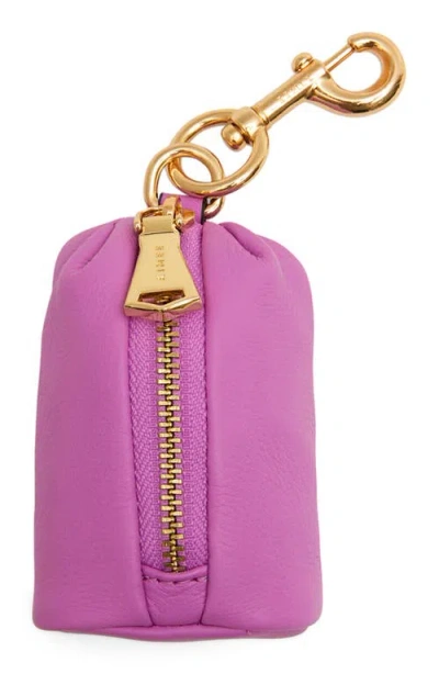 Aimee Tamitha Leather Key Fob In Pink