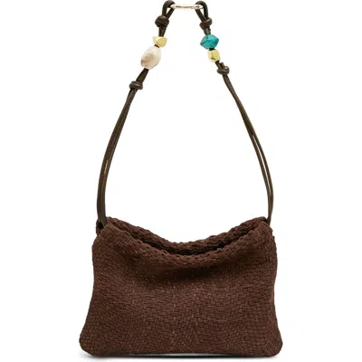 Aimee Tie Breaker Shoulder Bag In Brown