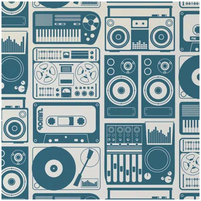 Pre-owned Aimee Wilder Analog Nights Type Ii Eco-friendly Wallpaper (sample) In Gray