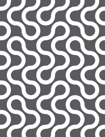 Pre-owned Aimee Wilder Baby Designer Wallpaper In Chalk, Dark Grey And White