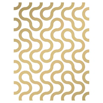 Pre-owned Aimee Wilder Baby Designer Wallpaper In Sphinx, Metallic Gold On White