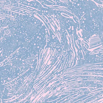Pre-owned Aimee Wilder Cosmic Splash Designer Wallpaper In Aura 'pink And Periwinkle' In Blue