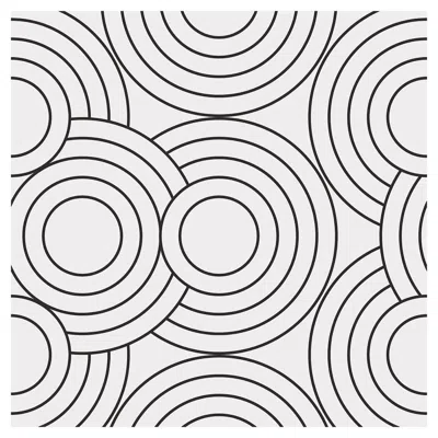 Pre-owned Aimee Wilder Crop Circles Designer Wallpaper In Chalk 'black And White'