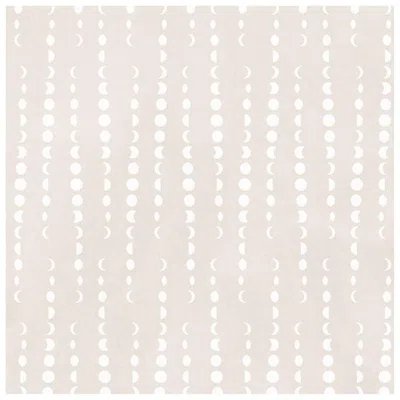 Pre-owned Aimee Wilder Earthlight Designer Wallpaper In Ashlar 'white And Neutral Tan' In Beige