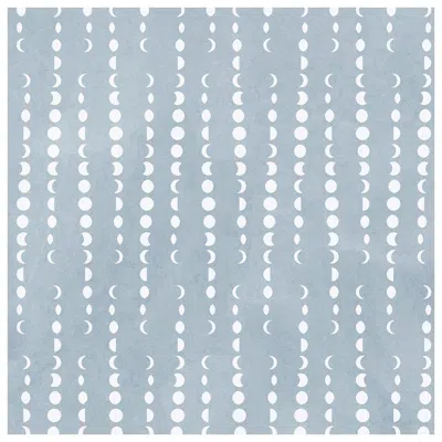 Pre-owned Aimee Wilder Earthlight Designer Wallpaper In Helium 'white And Soft Aqua Blue'