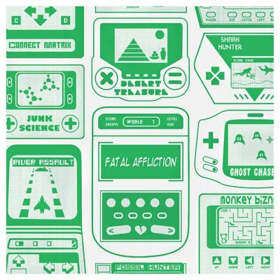 Pre-owned Aimee Wilder Gameland Designer Wallpaper In Lizard 'kelly Green And Pale Grey'