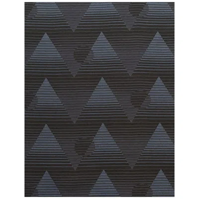 Pre-owned Aimee Wilder Pyramide Du Soleil Woven Commercial Grade Fabric In Dorado, Black And Navy In Blue