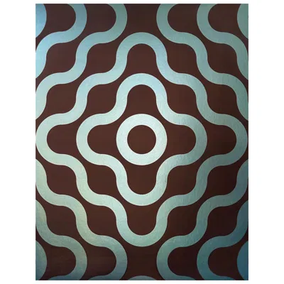 Pre-owned Aimee Wilder Reflection Metallic Type Ii Wallpaper In Kyanite (sample) In Black