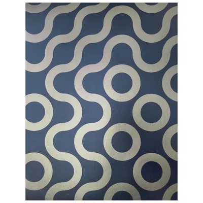 Pre-owned Aimee Wilder Reflection Metallic Type Ii Wallpaper In Saxe (sample) In Gray