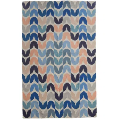 Pre-owned Aimee Wilder Tulip Flat-weave Rug In Color Way Belize In Gray
