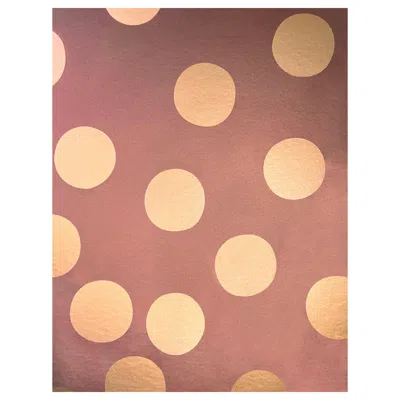 Pre-owned Aimee Wilder Ying Dot Metallic Type Ii Wallpaper In Suki (sample) In Brown