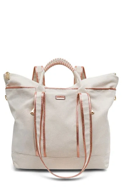 Aimee Wonder Canvas Convertible Tote In Neutral