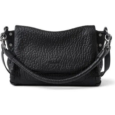 Aimee Zen Convertible Crossbody In Black Bubble Grain