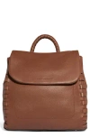 Aimee Zen Leather Backpack In Brown
