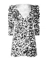 Ainea Woman Mini Dress Black Size 8 Viscose, Elastane In Black