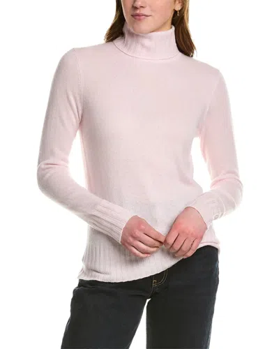 Ainsley Basic Cashmere Turtleneck Sweater In Pink