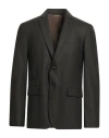 Aion Man Blazer Military Green Size 38 Virgin Wool, Cashmere In Black