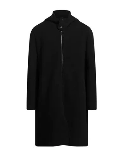 Aion Man Coat Black Size 44 Cashmere, Silk