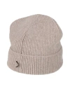 Aion Man Hat Taupe Size Onesize Wool, Cashmere In Gray